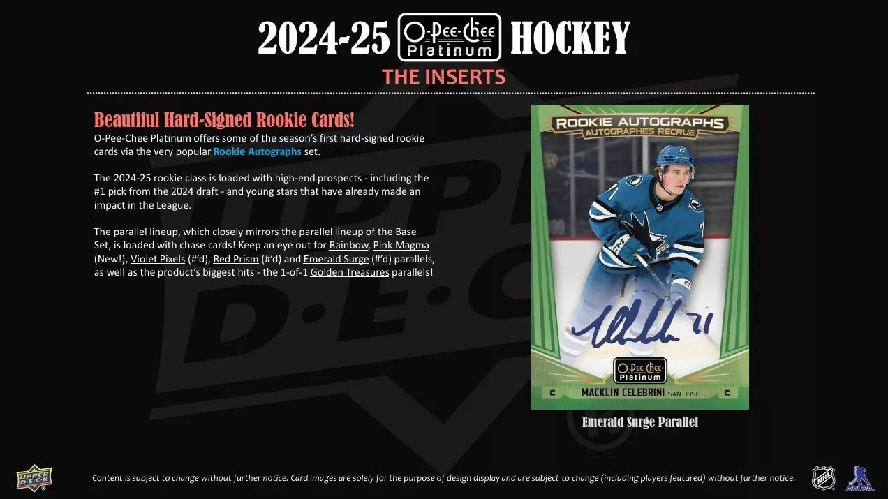 2024-25 O-Pee-Chee Platinum Hockey Blaster Box Upper Deck