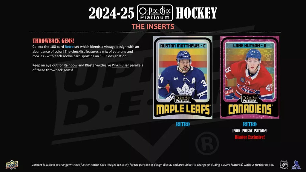 2024-25 O-Pee-Chee Platinum, Hockey Blaster Balíček Upper Deck