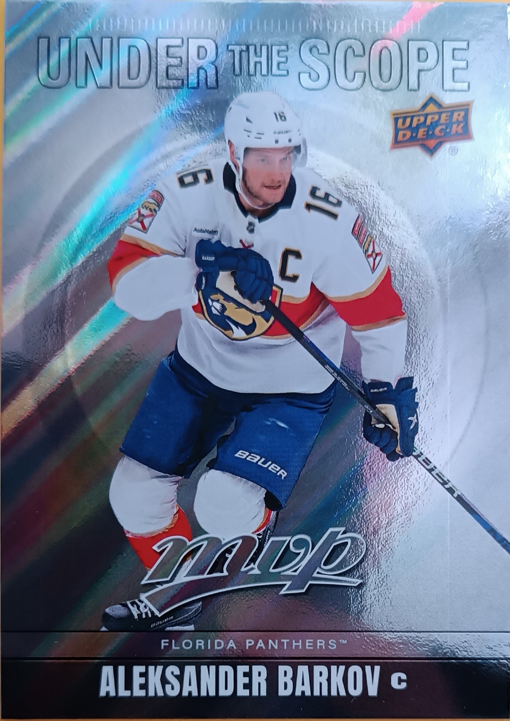 Insertní karta Aleksander Barkov 24-25 MVP Under the Scope Upper Deck