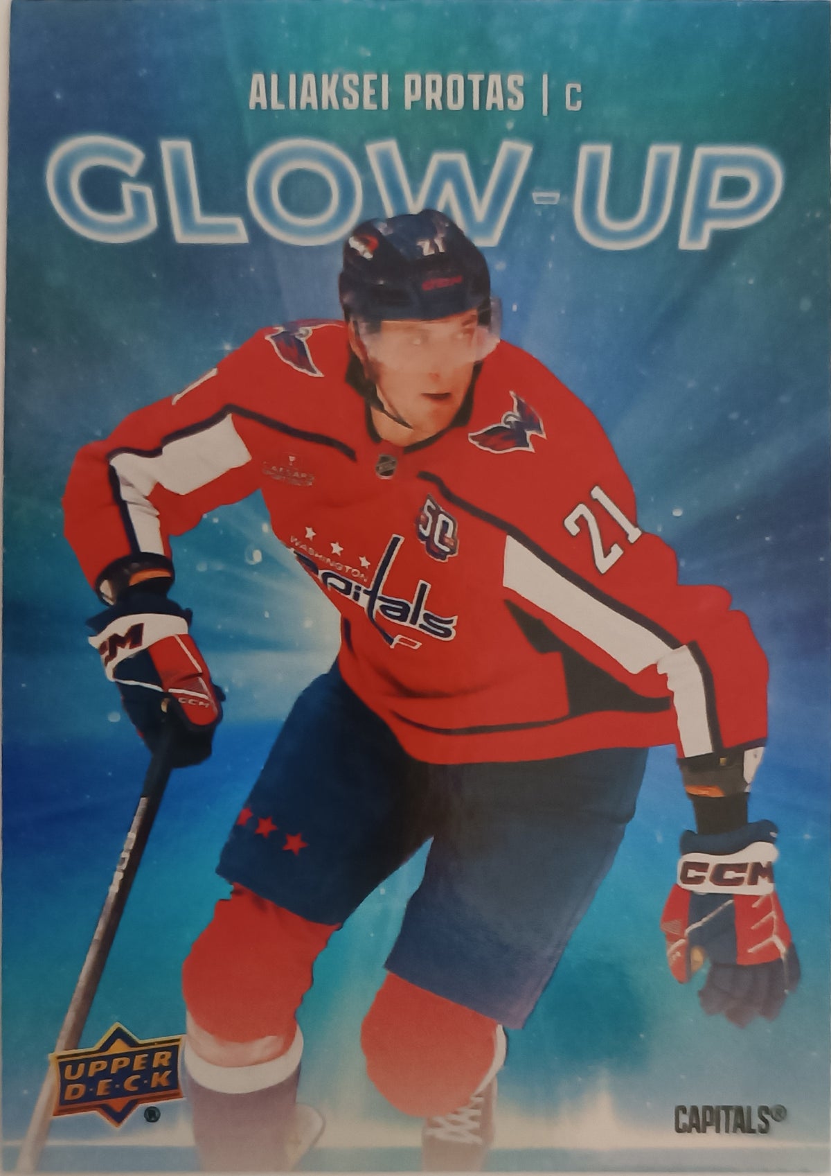 Insertní karta Aliaksei Protas 25-26 Series 2 Glow-up Upper Deck