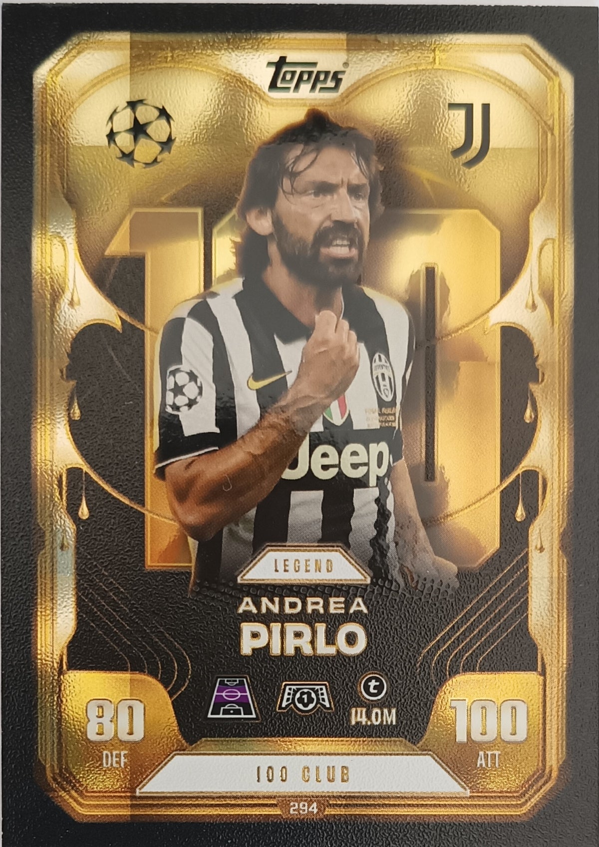 Andrea Pirlo 100 Club 2025-26 Topps Match Attax Extra