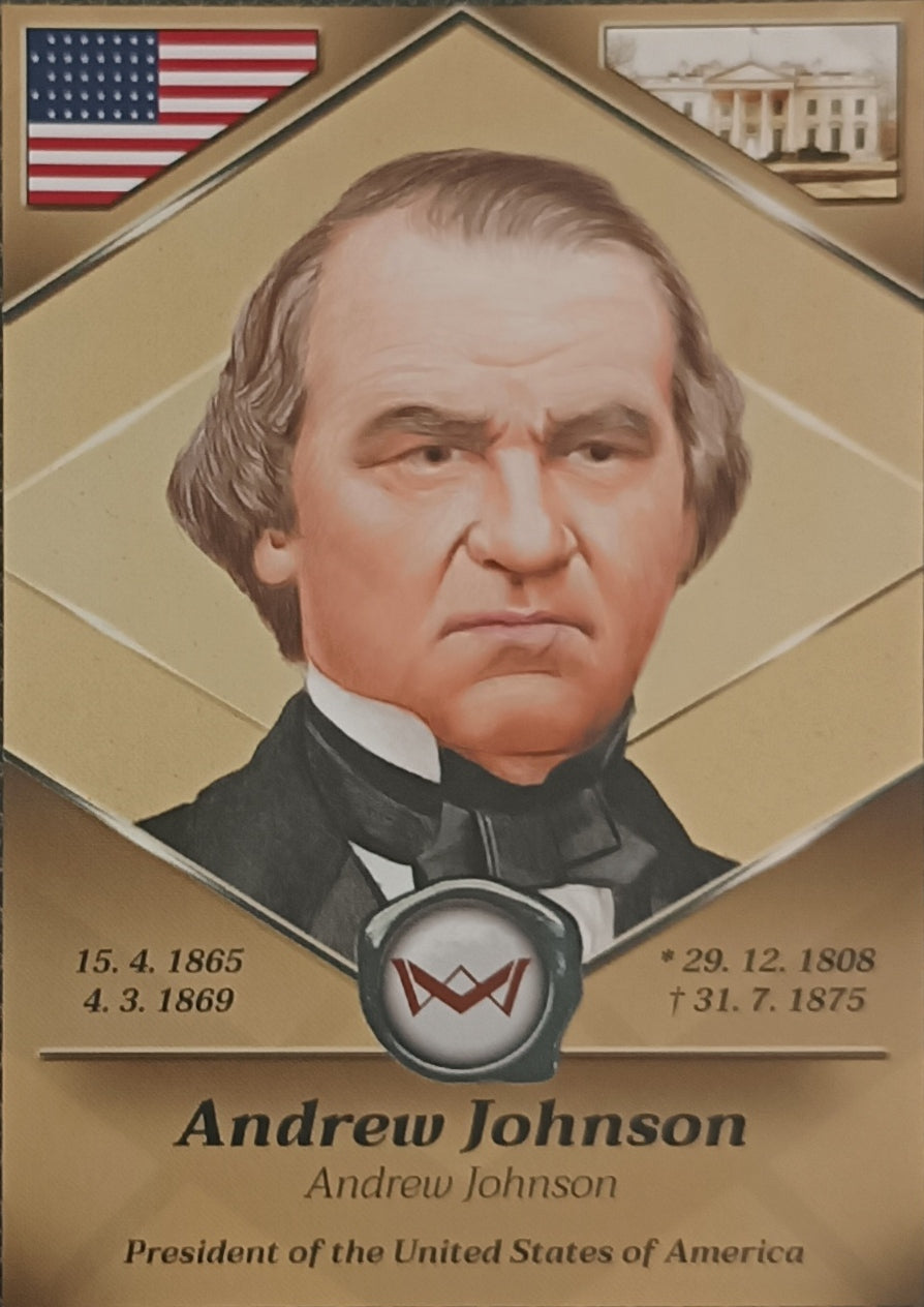 Andrew Johnson President of the United States of America World's Monarchs 2025 Série 1
