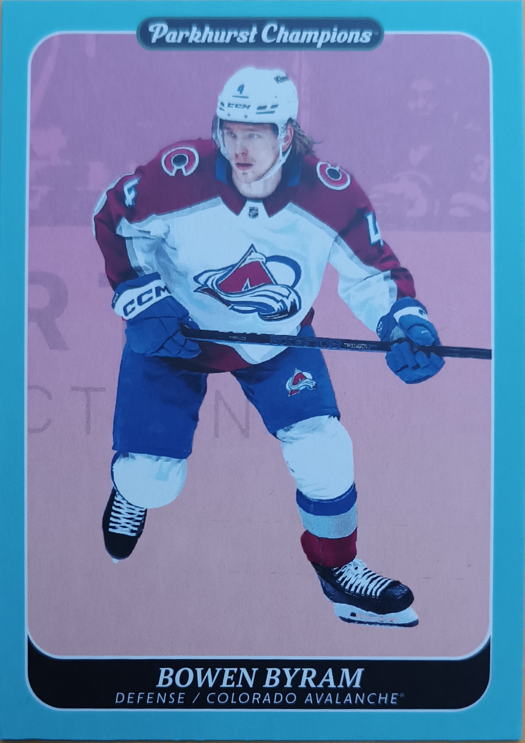 Paralelní karta Bowen Byram 23-24 Parkhurst Champions Color Variations Upper Deck