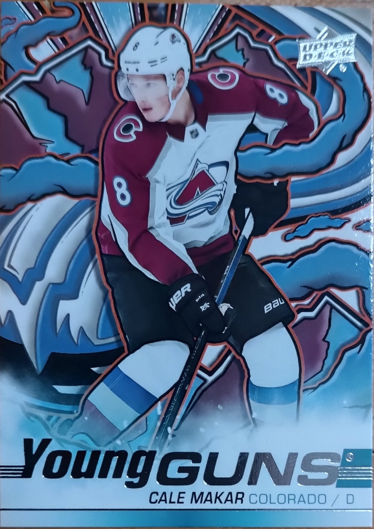 Insertní karta Cale Makar 24-25 Series 2 Young Guns Upper Deck