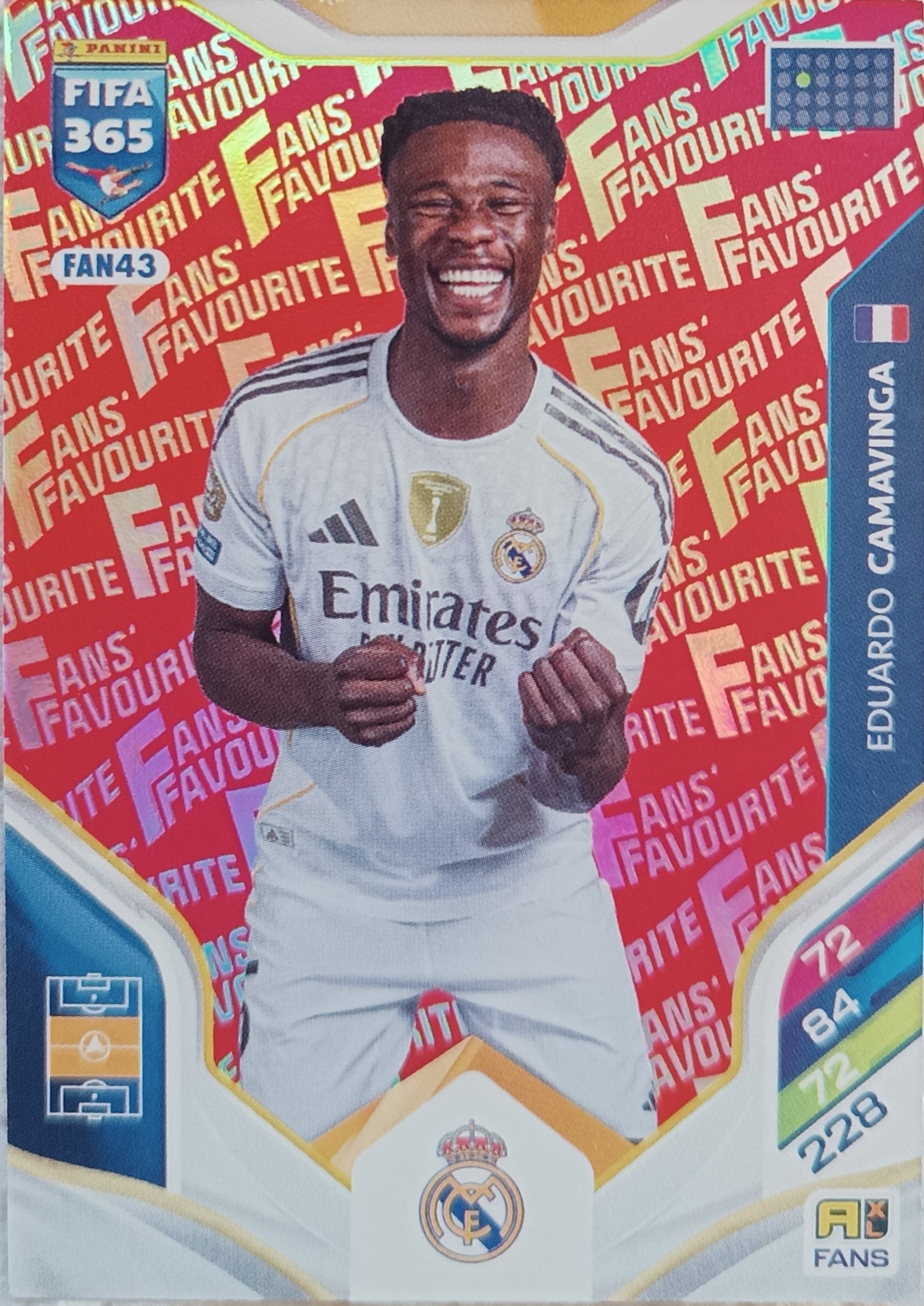 Fans´ Favourite Red Eduardo Camavinga 2026 Panini FIFA 365 Adrenalyn XL Fans