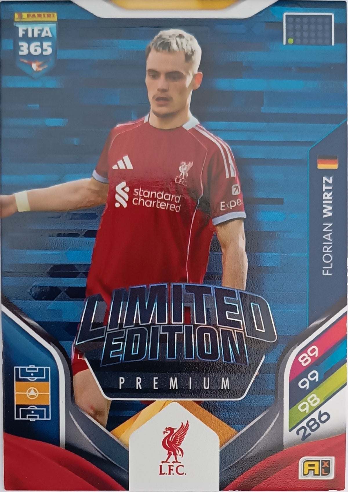 Florian Wirtz Limited Edition Premium 2026 Panini FIFA 365 Adrenalyn XL