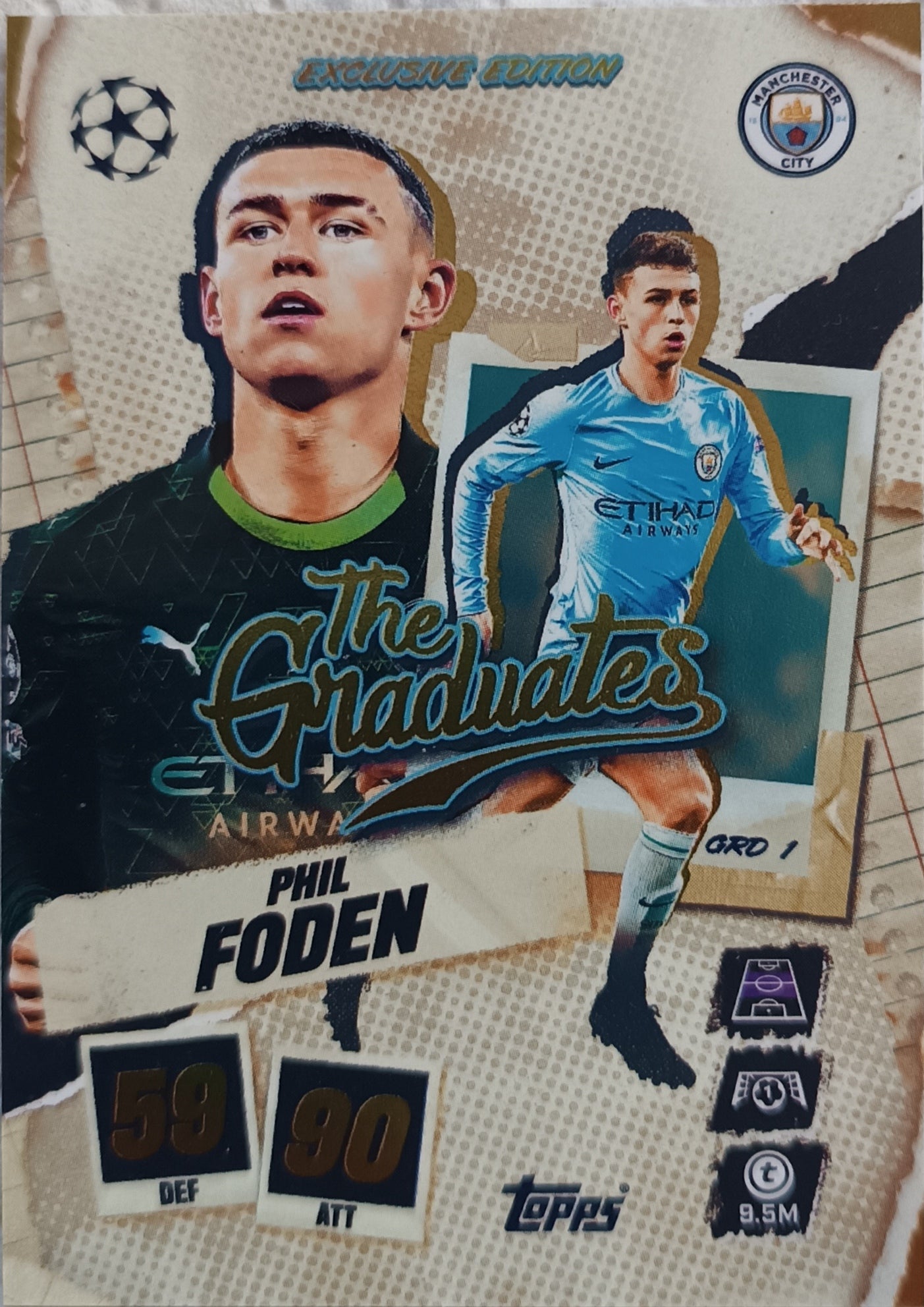 Exclusive Edition The Graduates Phil Foden 2025-26 Topps Match Attax