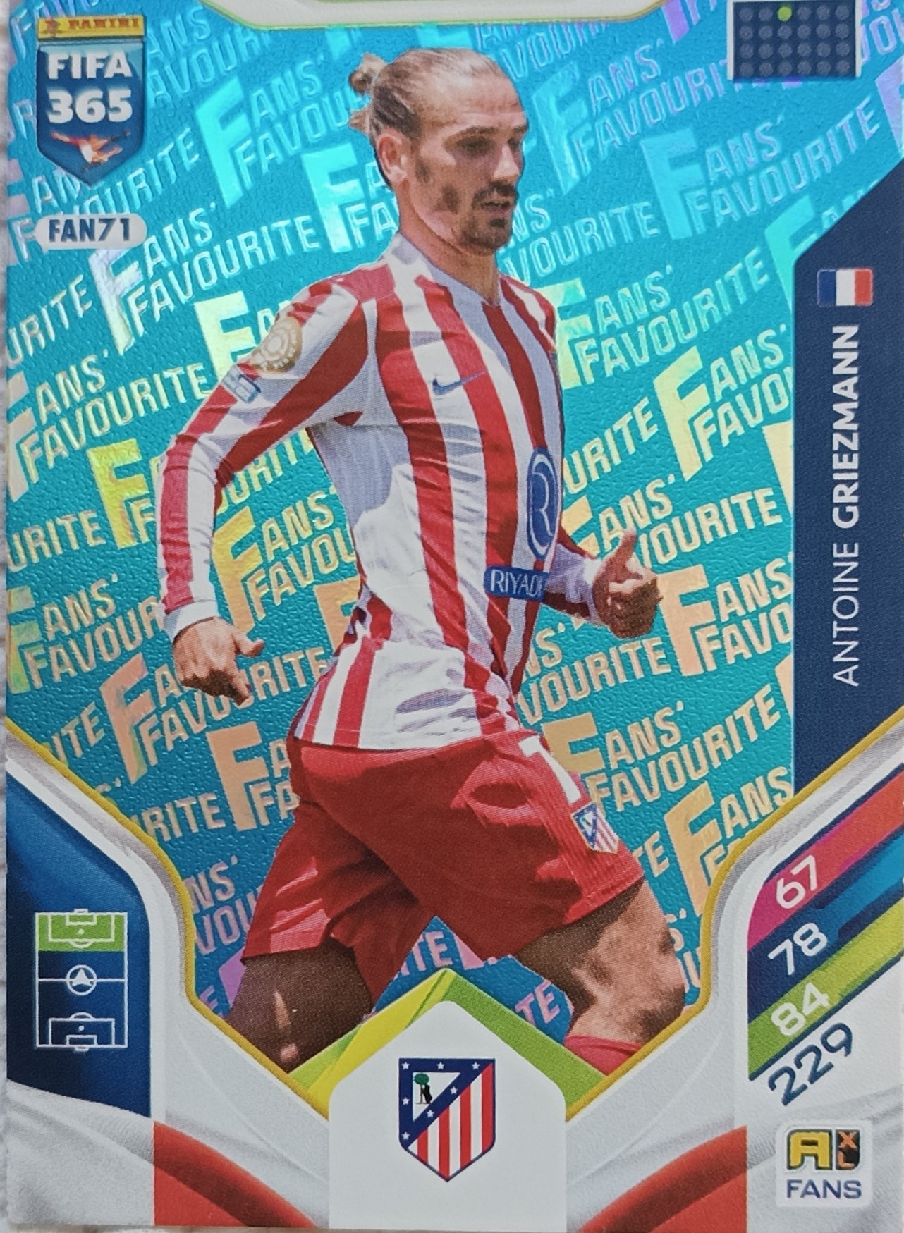 Fans´Favourite Blue Antoine Griezmann  2026 Panini FIFA 365 Adrenalyn XL Fans