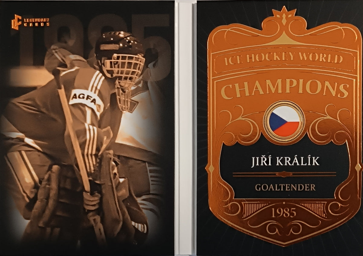 Limitovaná Insertní karta Jiří Králík 2025 Booklet of Legacy 1985 /22 Legendary Cards