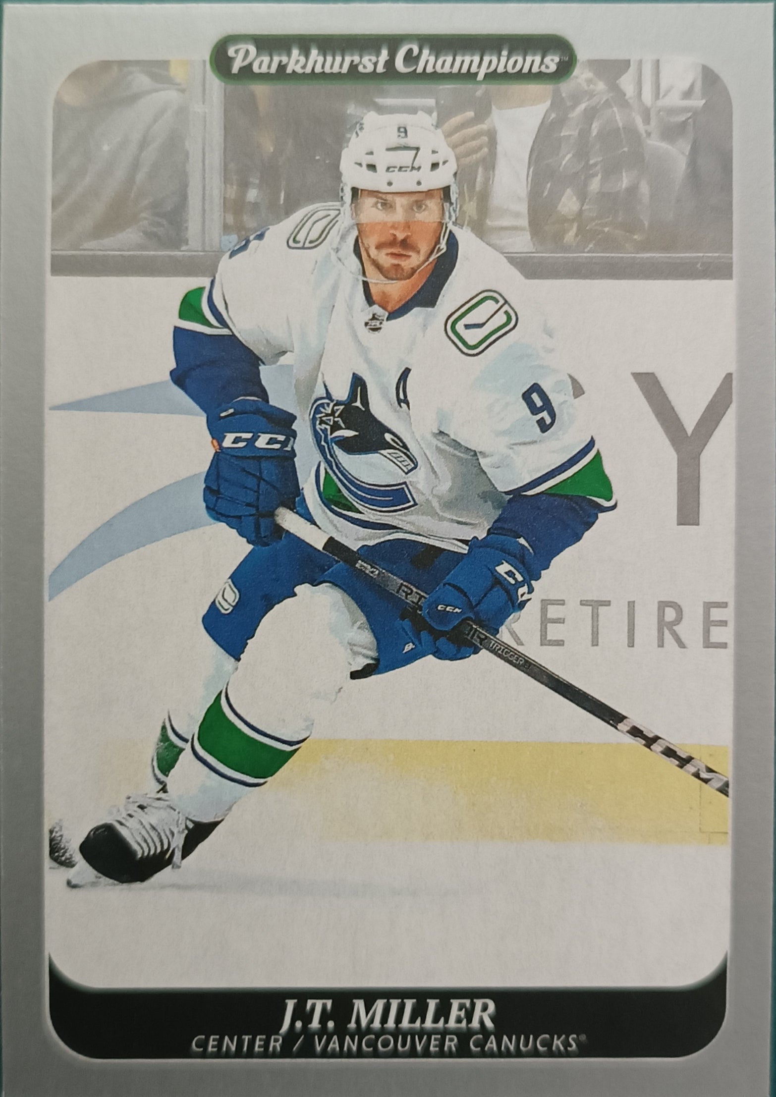 Paralelní karta J.T.Miller 23-24 Parkhurst Champions Silver Upper Deck