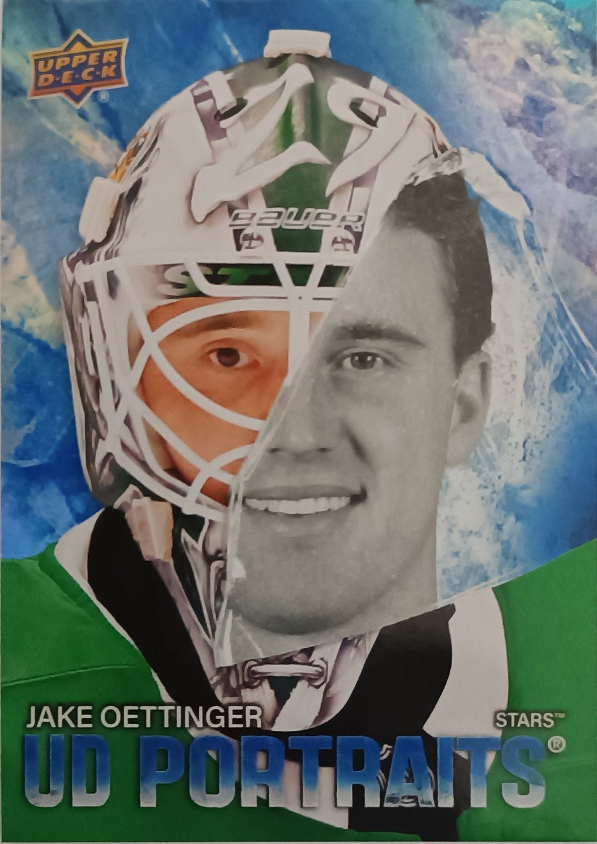 Insertní karta Jake Oettinger 25-26 Series 2 UD Portraits Upper Deck