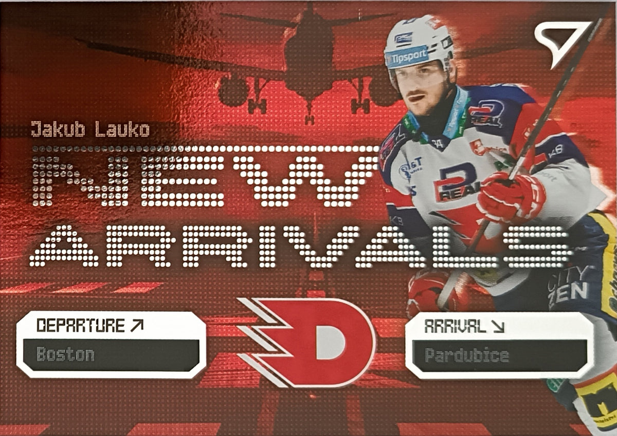 Insertní karta Jakub Lauko 25-26 ELH Série 2 New Arrivals SportZoo