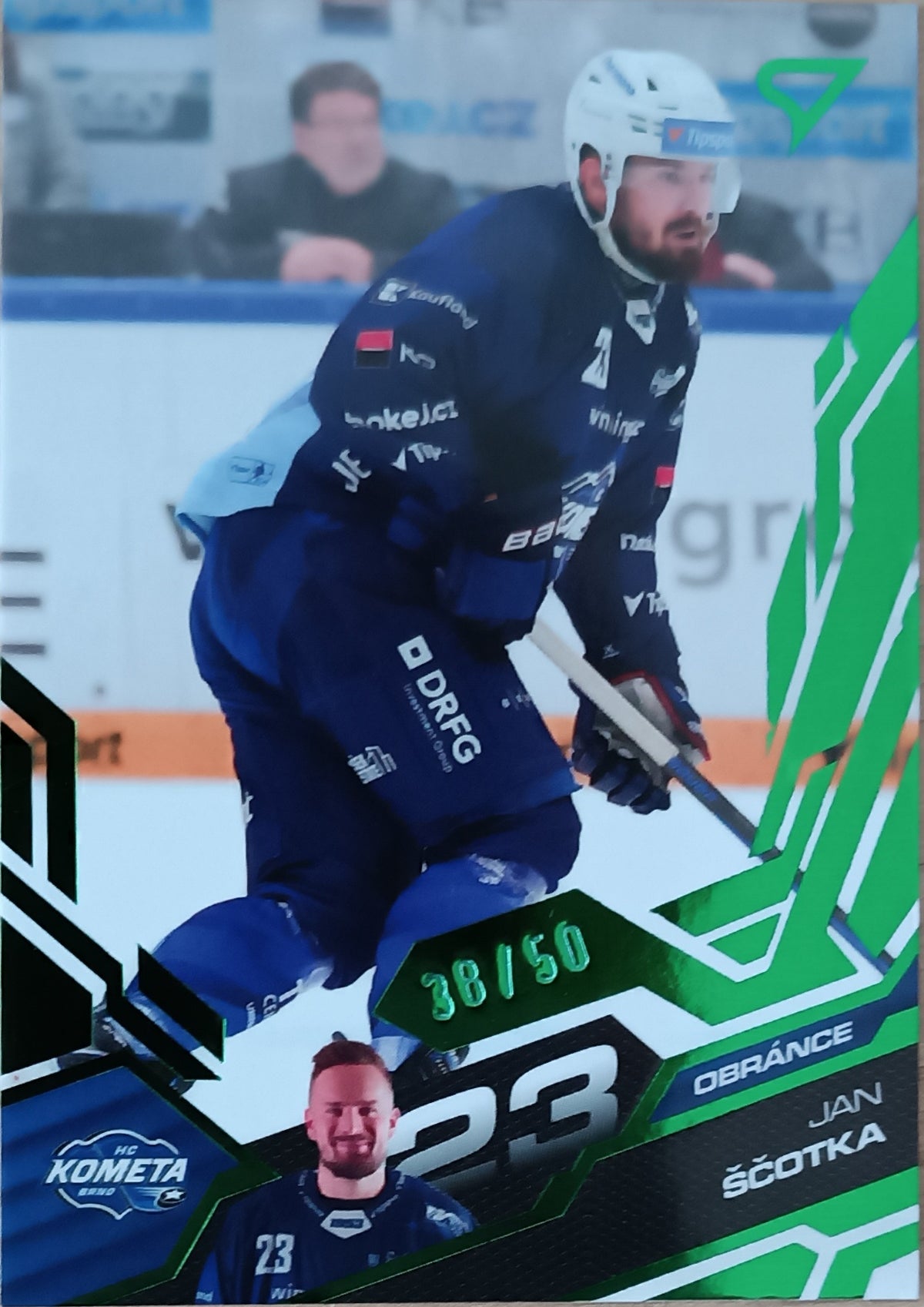 Limitovaná Paralelní karta Jan Ščotka 25-26 ELH Série 1 Emerald Green /50 SportZoo