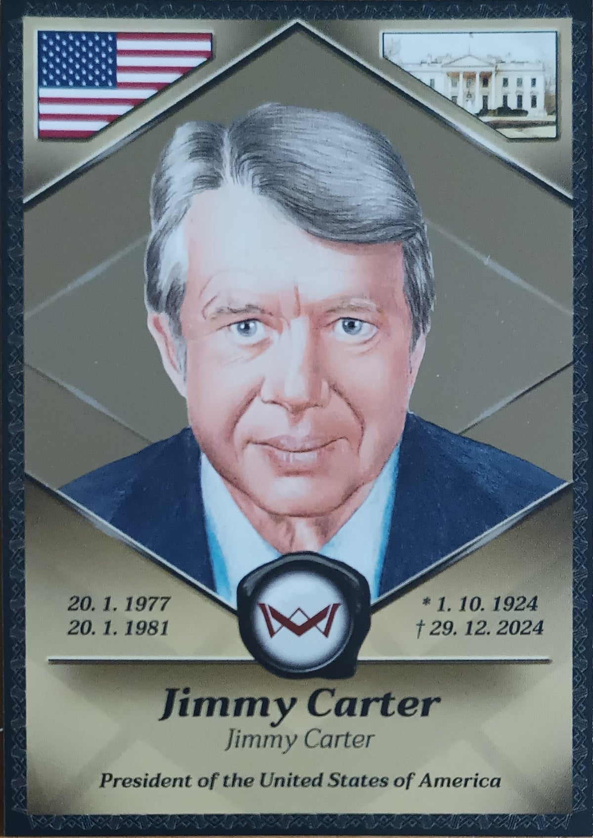 Jimmy Carter President of the United States of America World's Monarchs 2025 Série 1