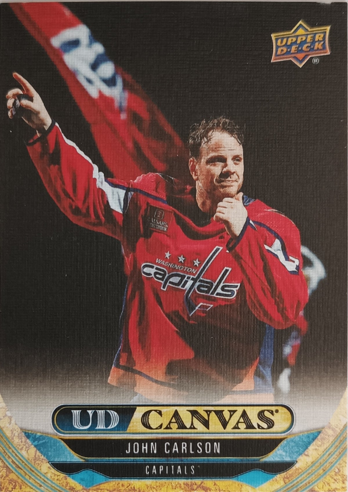 Insertní karta John Carlson 24-25 Series 2 UD Canvas Upper Deck