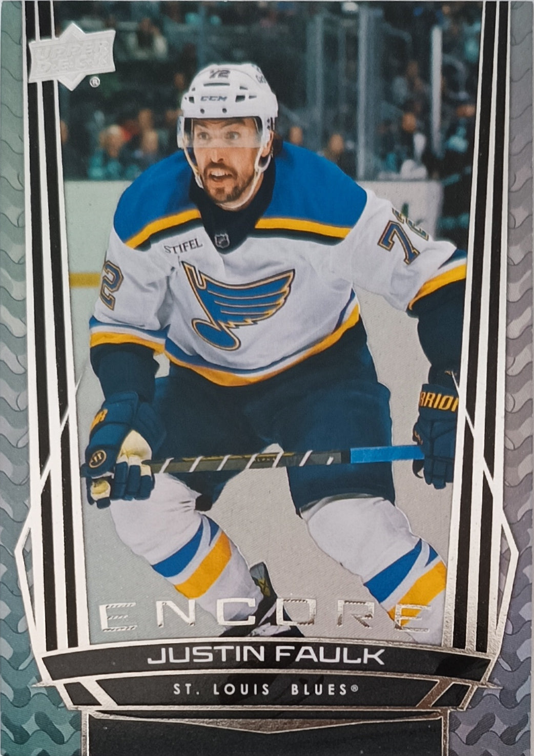 Insertní karta Justin Faulk 25-26 Series 2 Encore Upper Deck