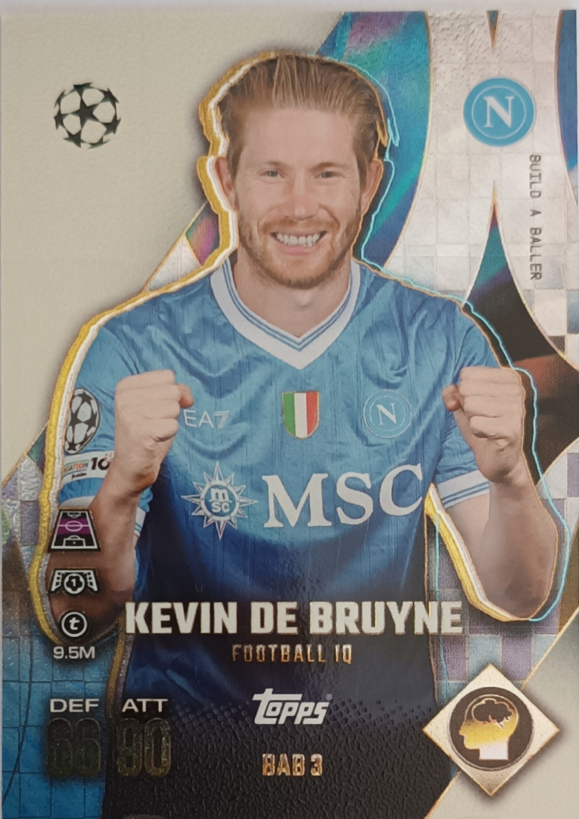 Kevin De Bruyne Build A Baller 2025-26 Topps Match Attax Extra