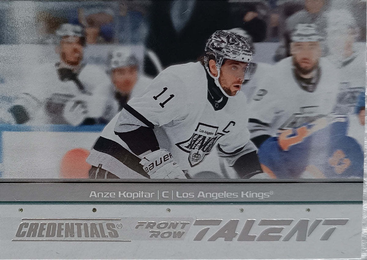 Insertní karta Anze Kopitar 24-25 Credentials Front Row Talent Upper Deck