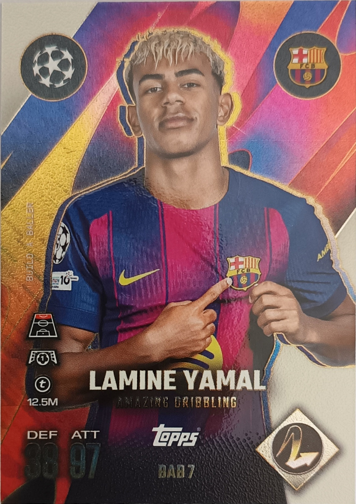 Lamine Yamal Build A Baller 2025-26 Topps Match Attax Extra