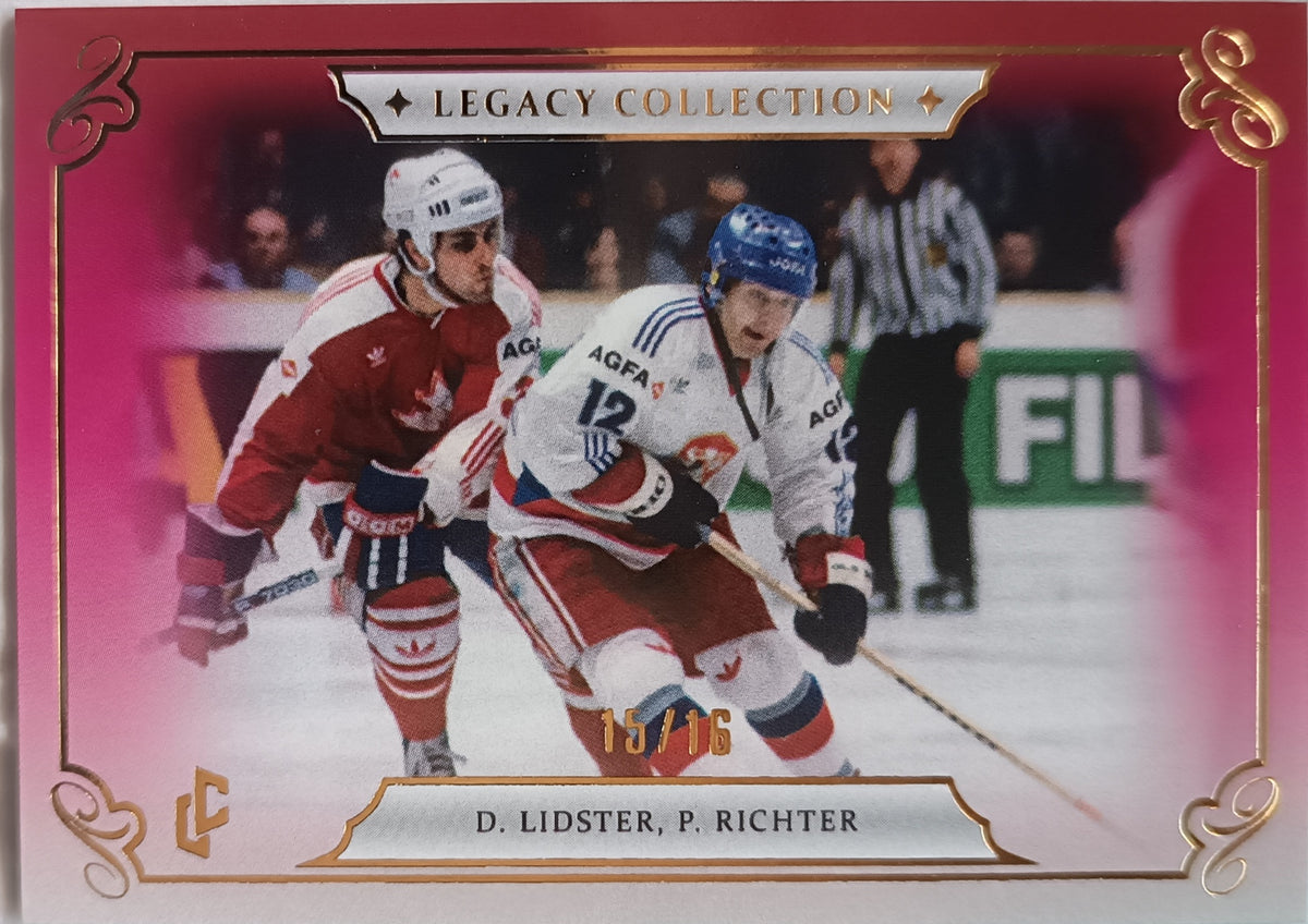 Limitovaná Paralelní karta Doug Lidster, Pavel Richter 2025 Legacy Collection 1985 Red/16 Legendary Cards