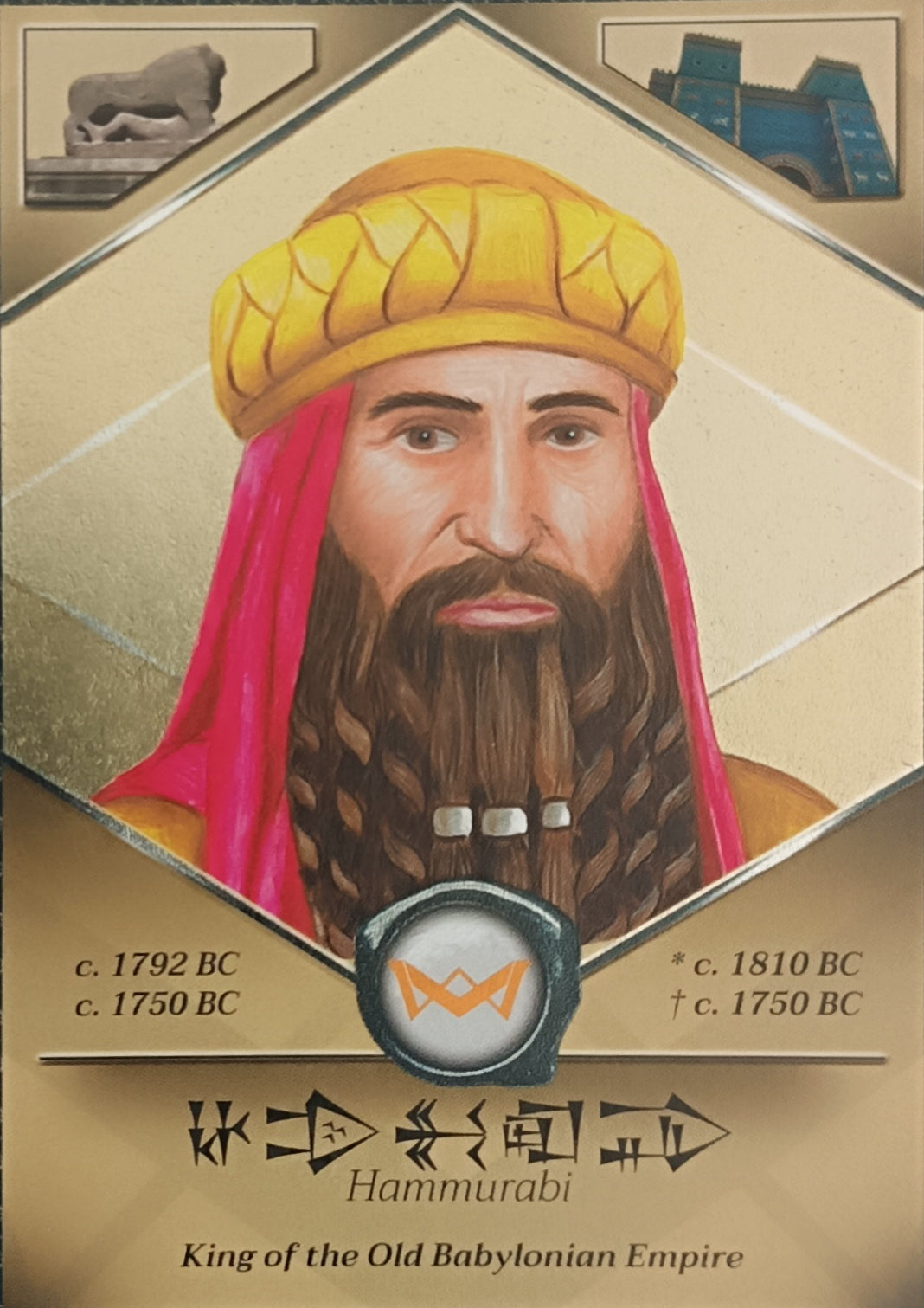 Hammurabi King of the old Babylonian Empire World's Monarchs 2025 Série 1