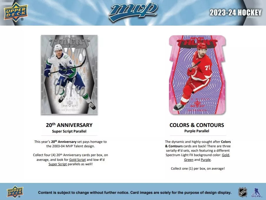 Mvp Hockey Hobby Box 2023-24