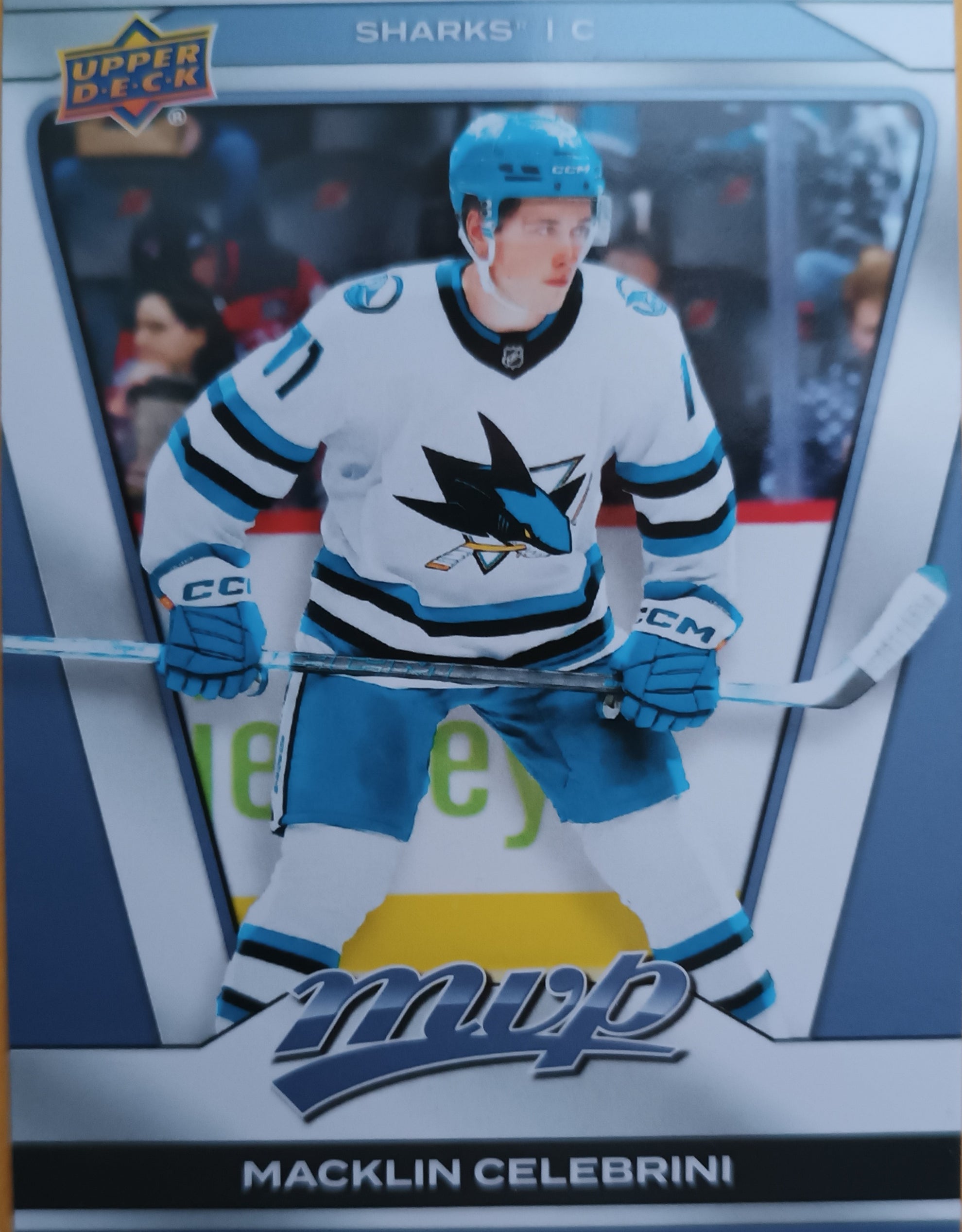 Řadová karta Macklin Celebrini 25-26 MVP Upper Deck