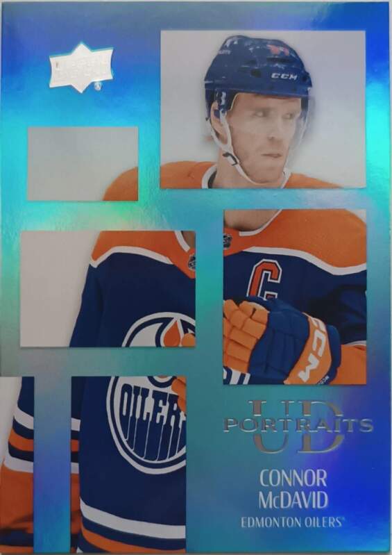 Insertní karta Connor McDavid 24-25 Series 2 UD Portraits Upper Deck