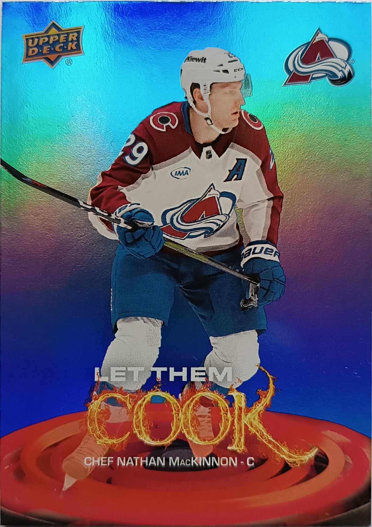 Insertní karta Nathan MacKinnon 25-26 Series 2 Let Them Cook Upper Deck