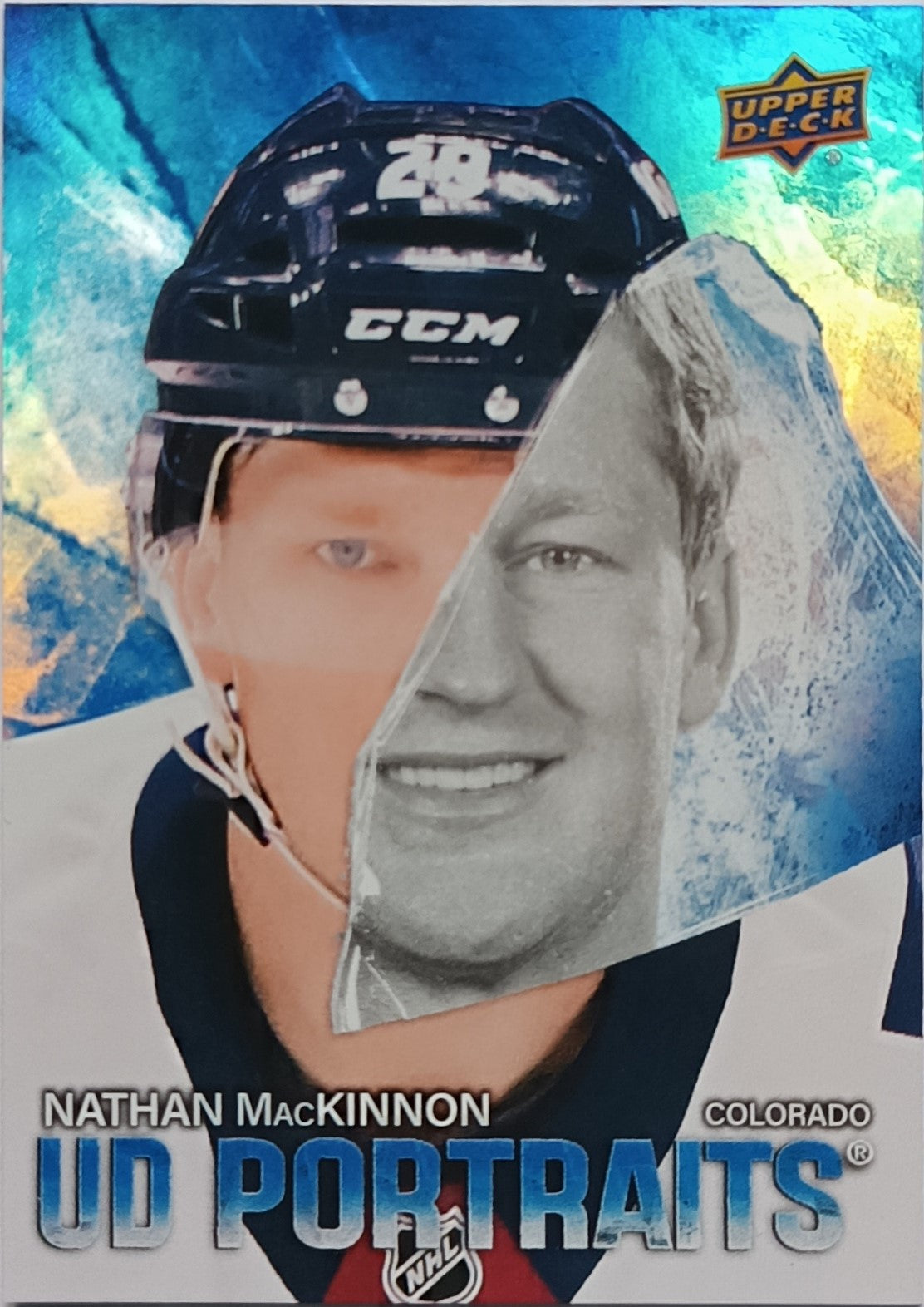 Insertní karta Nathan MacKinnon 25-26 Series 2 UD Portraits Upper Deck