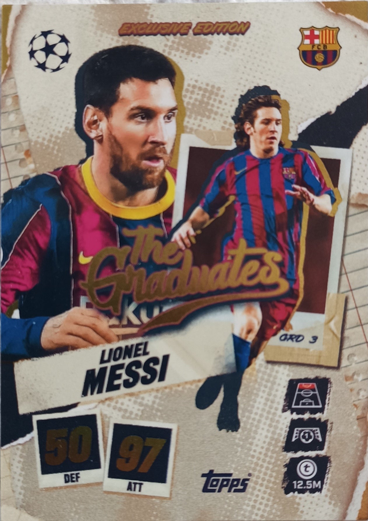 Exclusive Edition The Graduates Lionel Messi 2025-26 Topps Match Attax