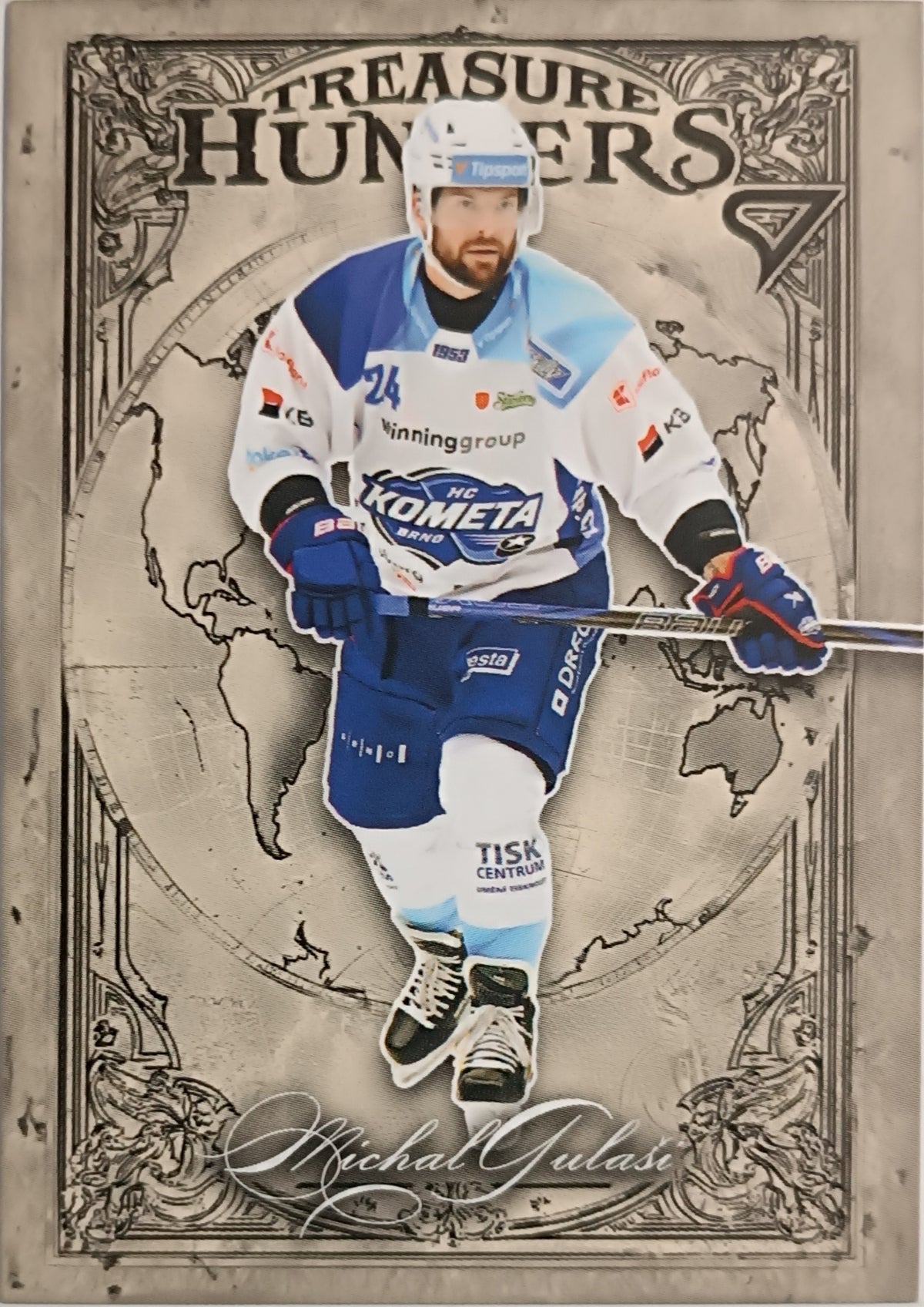 Insertní karta Michal Gulaši 25-26 ELH Série 2 Treasure Hunters SportZoo