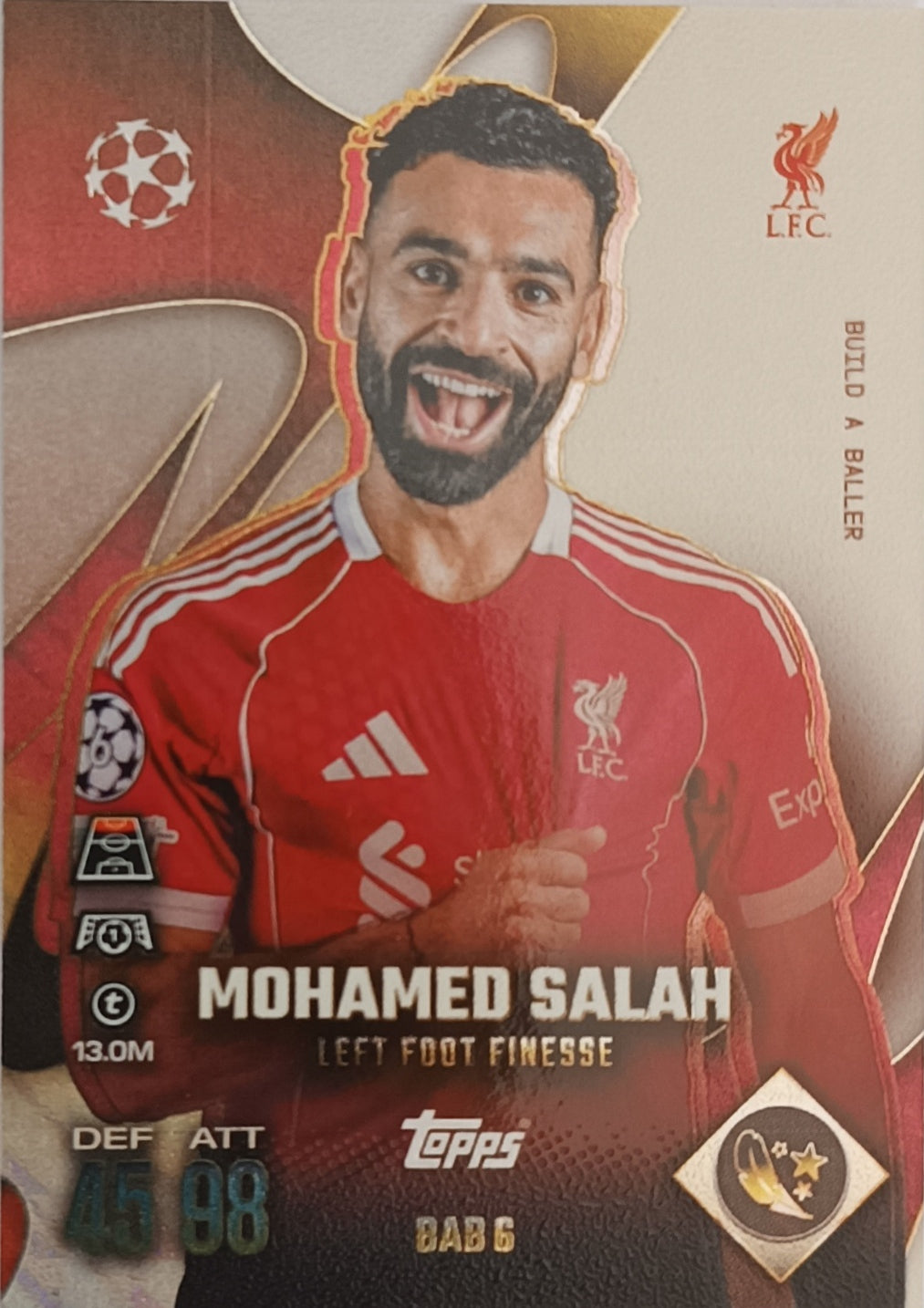 Mohamed Salah Build A Baller 2025-26 Topps Match Attax Extra