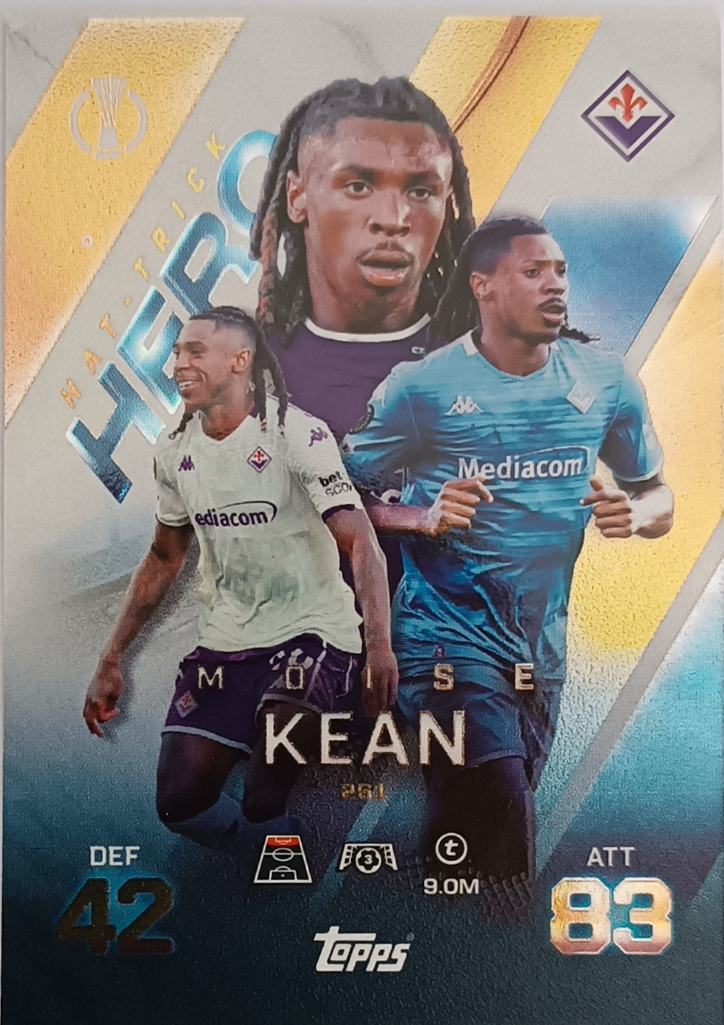 Moise Kean Hat Trick Hero 2025-26 Topps Match Attax Extra