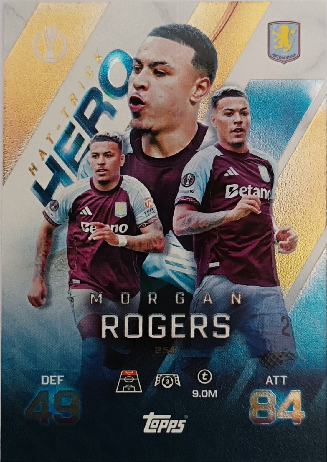 Morgan Rogers Hat Trick Hero 2025-26 Topps Match Attax Extra