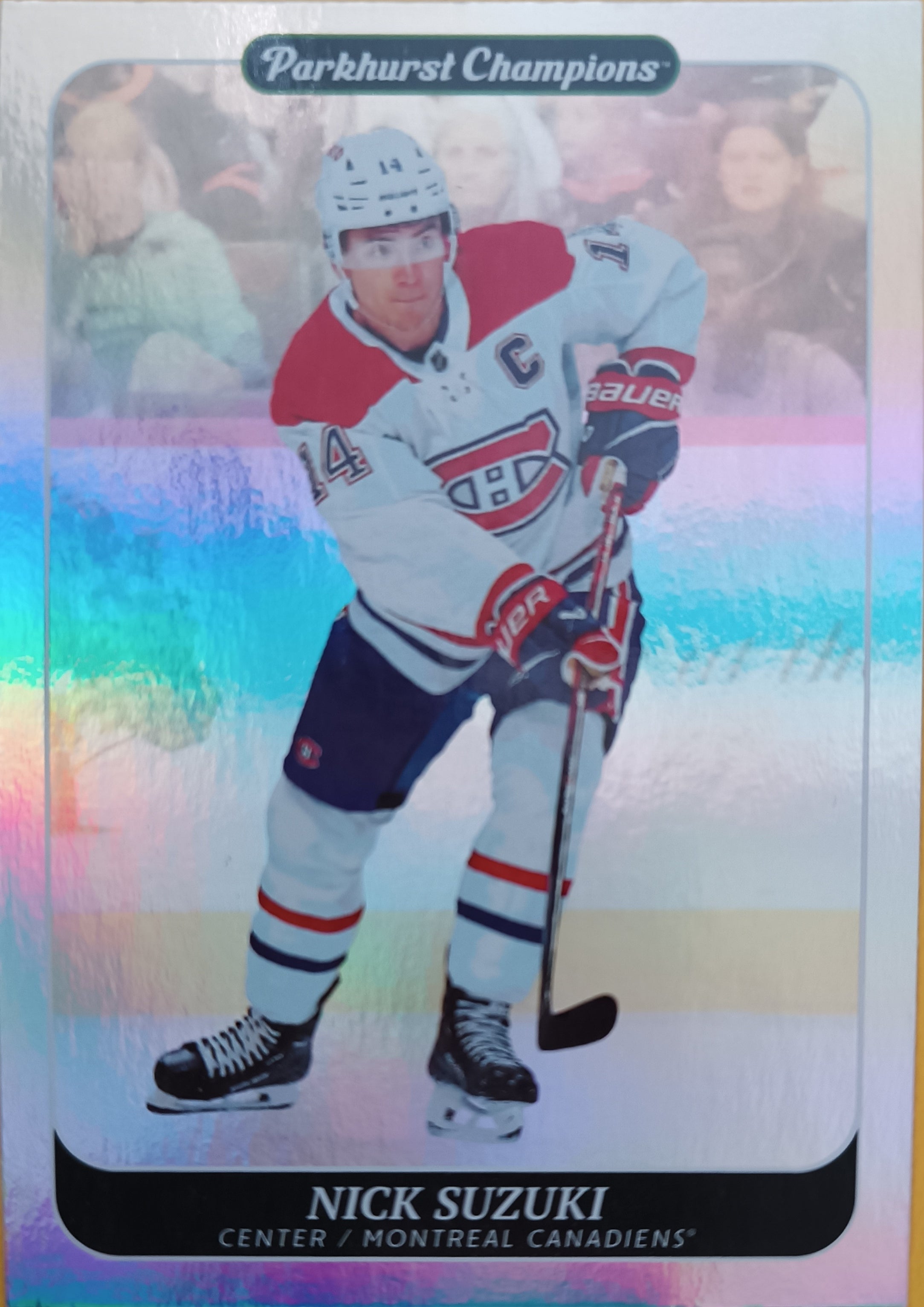 Paralelní karta Nick Suzuki 23-24 Parkhurst Champions Silver Upper Deck