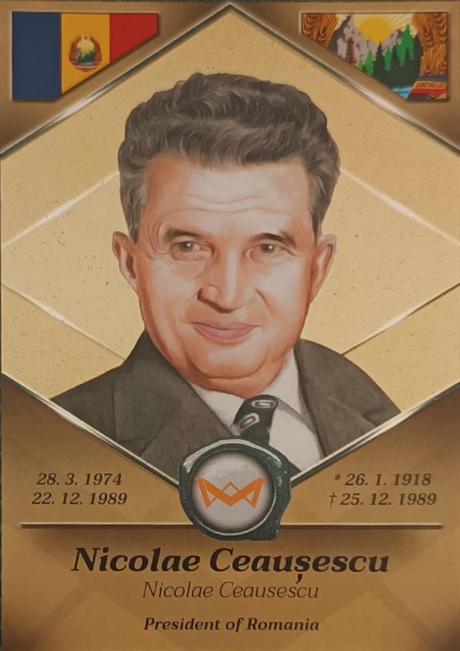 Nicolae Ceausescu President of Romania World's Monarchs 2025 Série 1