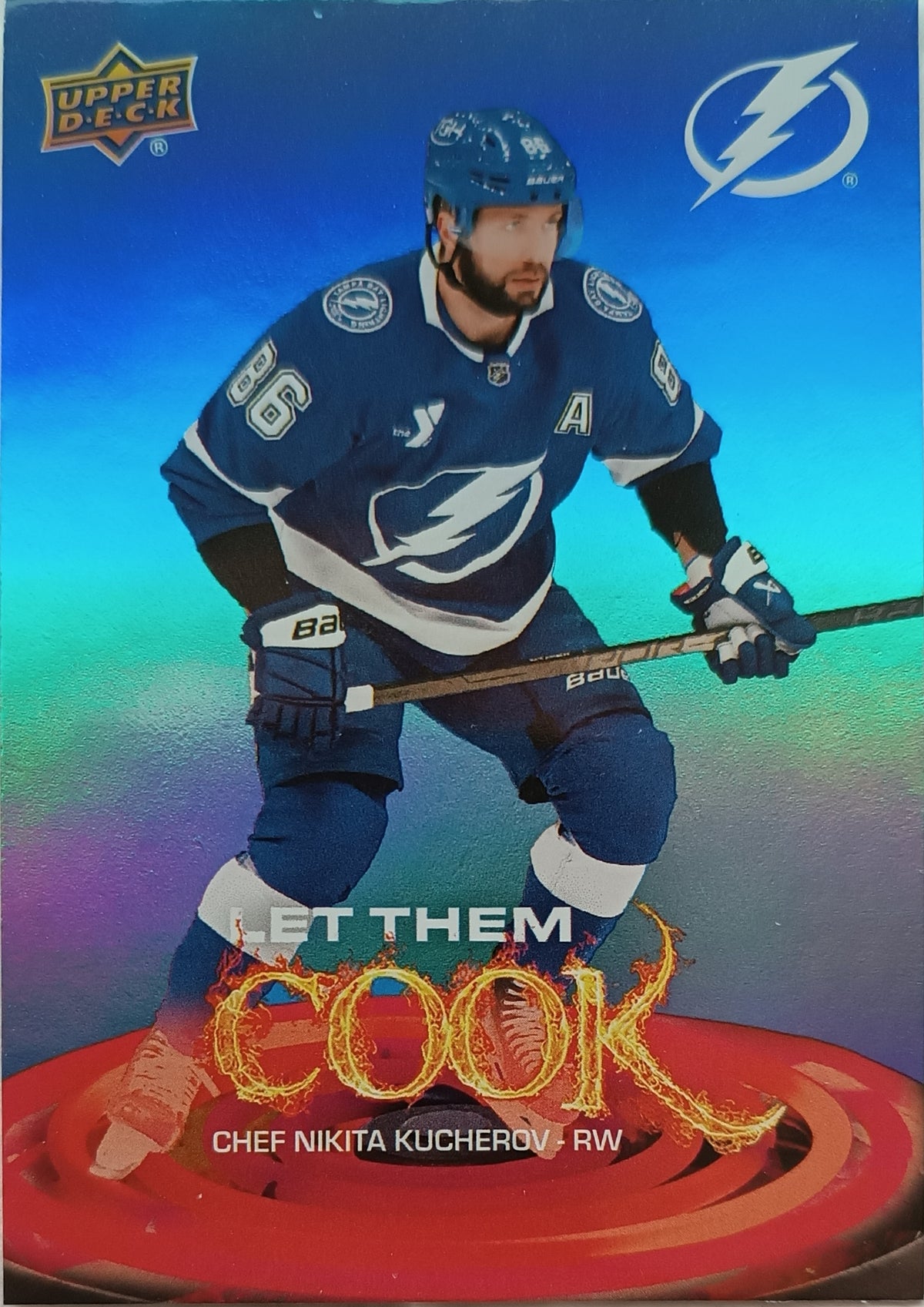 Insertní karta Nikita Kucherov 25-26 Series 2 Let Them Cook Upper Deck