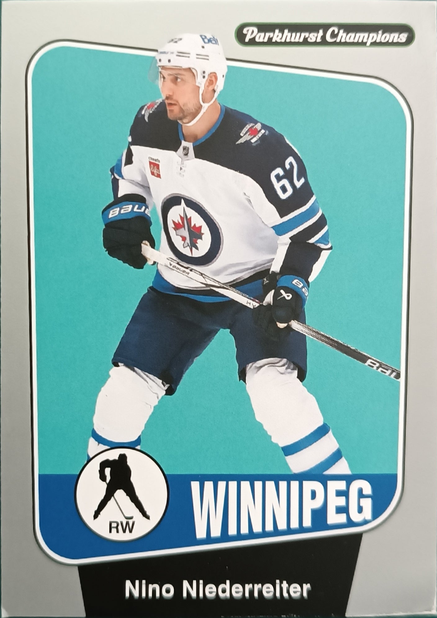 Paralelní karta Nino Niederreiter 24-25 Parkhurst Champions Silver Upper Deck