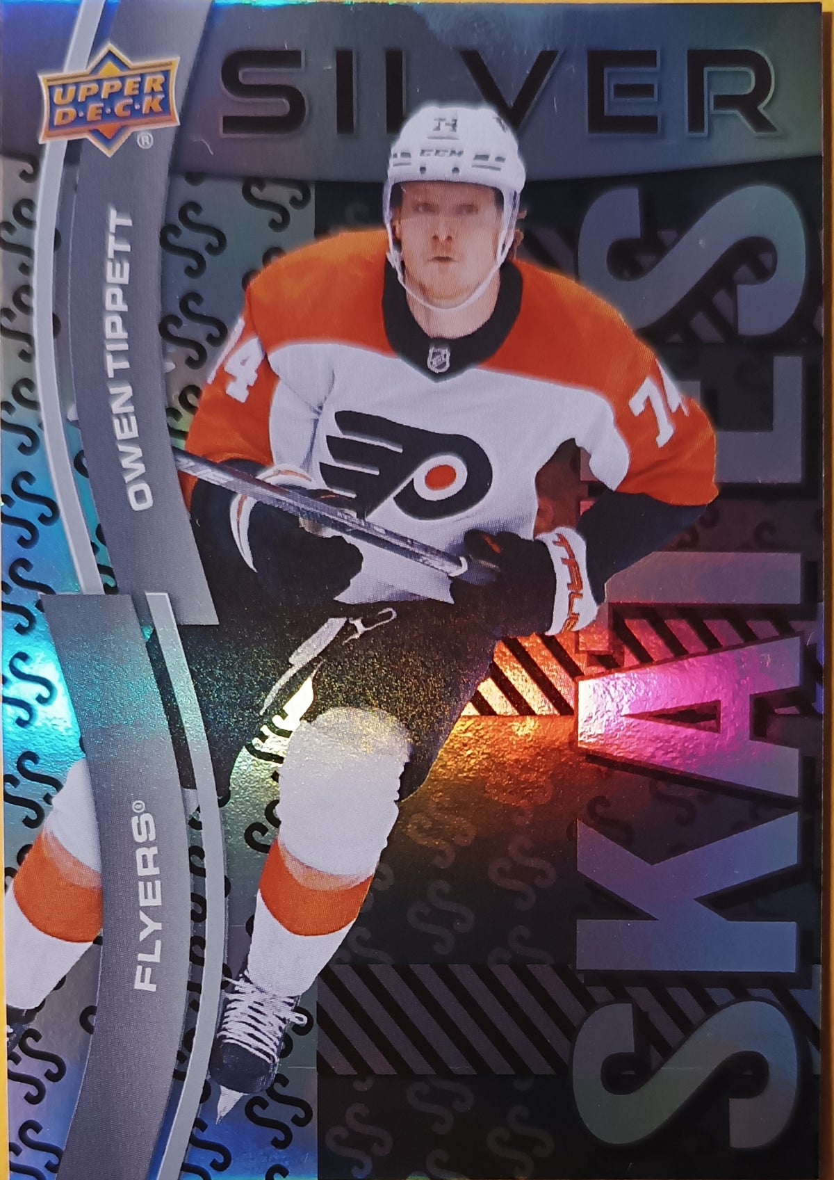 Insertní karta Owen Tippett 24-25 Extended Series Silver Skates Upper Deck
