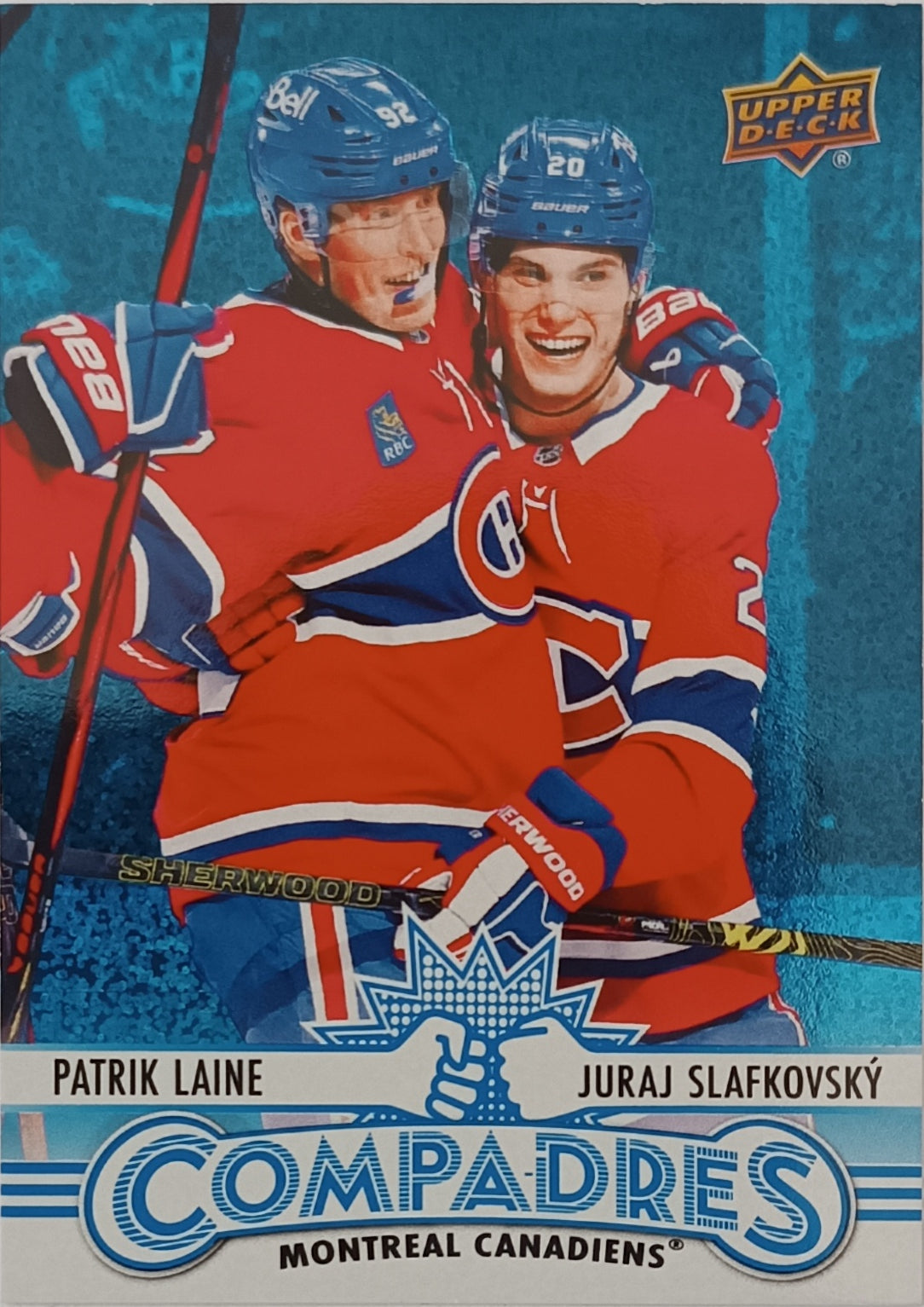Insertní karta Patrik Laine, Juraj Slafkovský 25-26 Series 1 Compadres Upper Deck