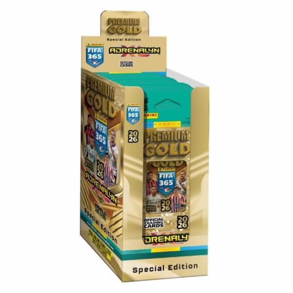 Fotbalové karty Panini FIFA 365 Adrenalyn XL Gold 2025-26 Balíček