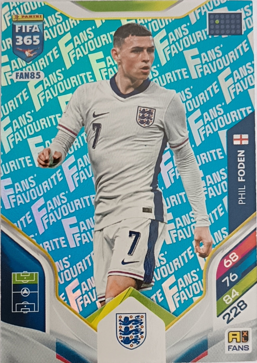 Phil Foden Fans´ Favourite Legend Blue 2026 Panini FIFA 365 Adrenalyn XL Fans