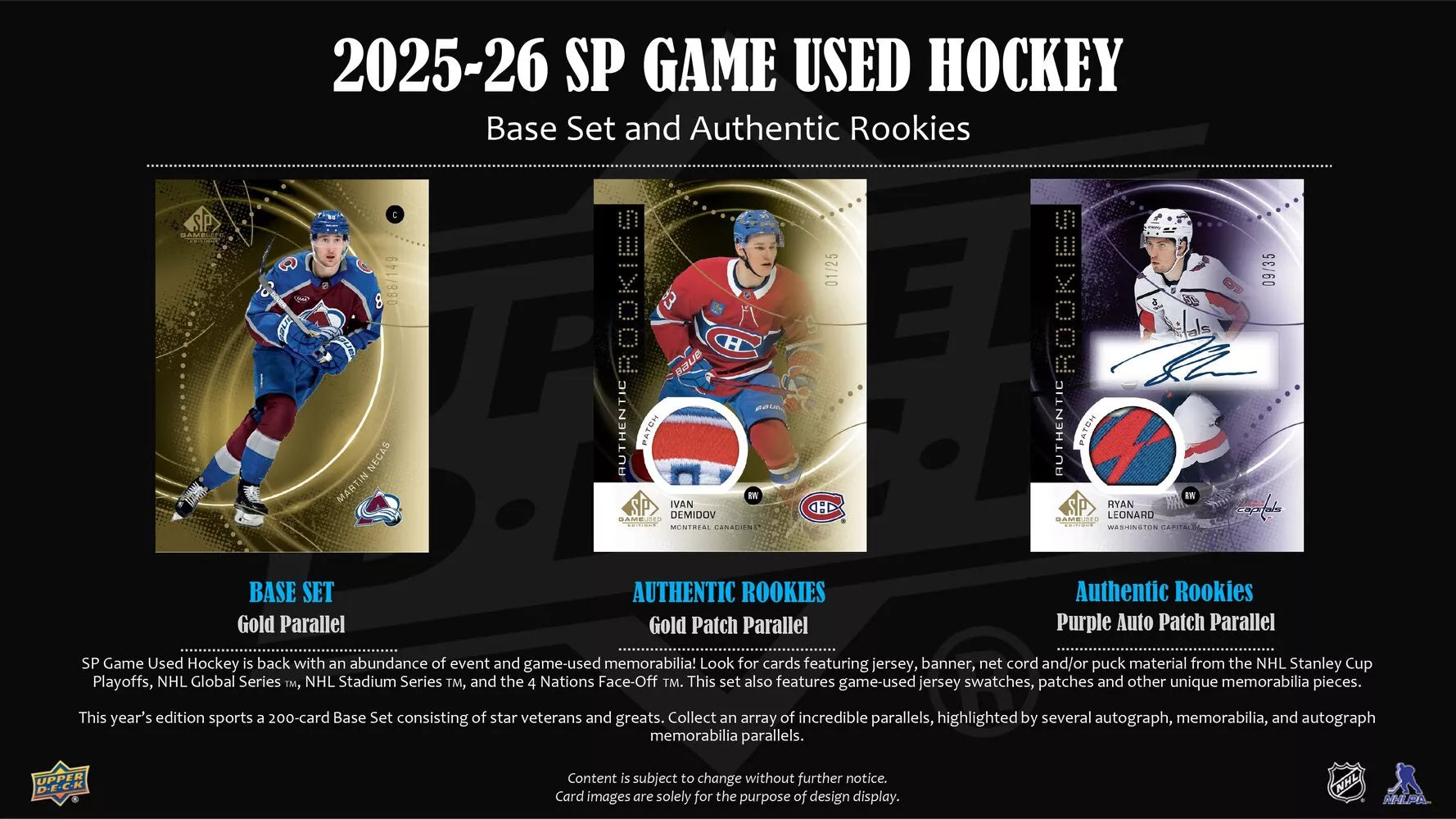 2025-26 SP Game Used Hockey Hobby Box Upper Deck
