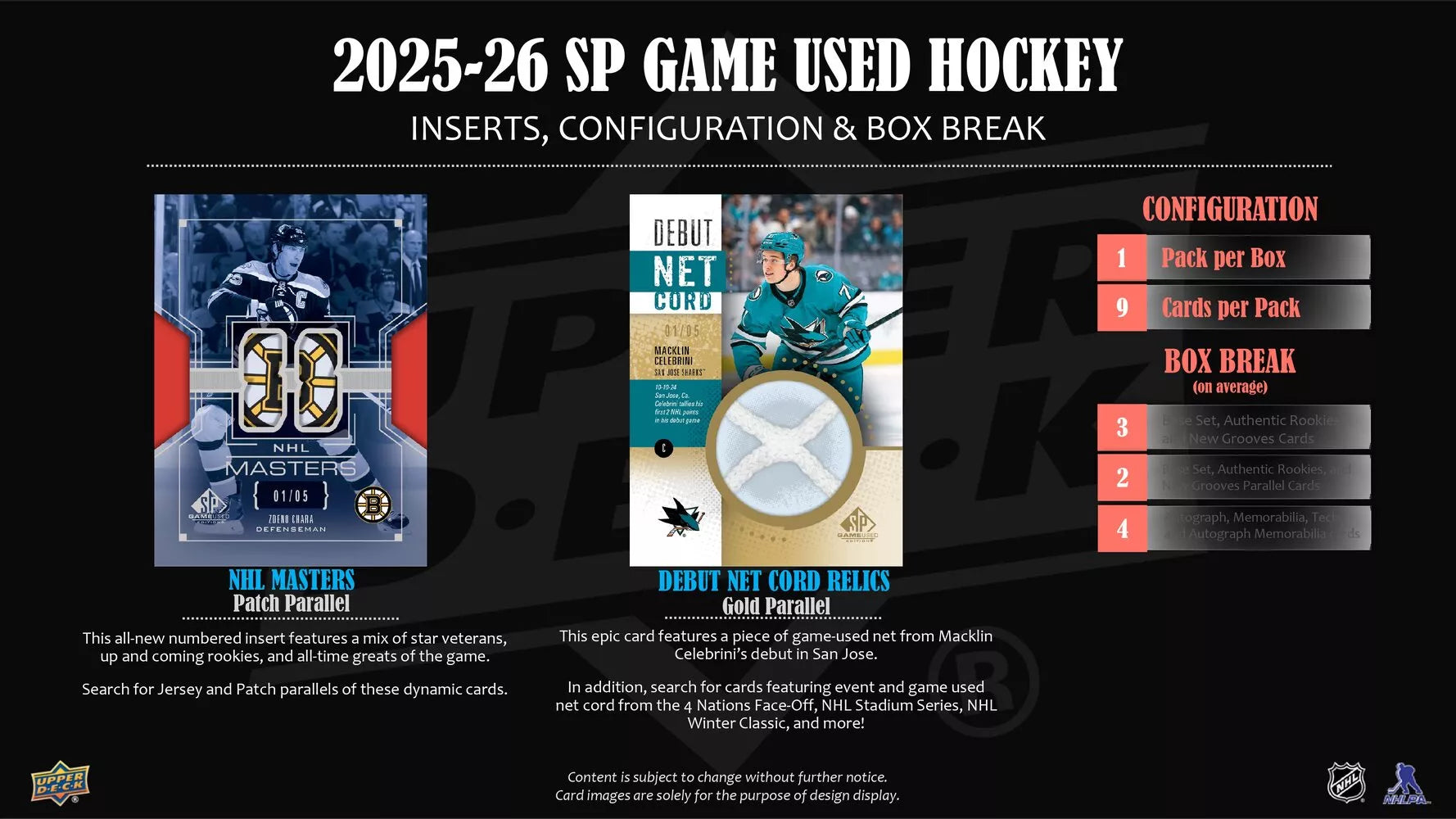 2025-26 SP Game Used Hockey Hobby Box Upper Deck