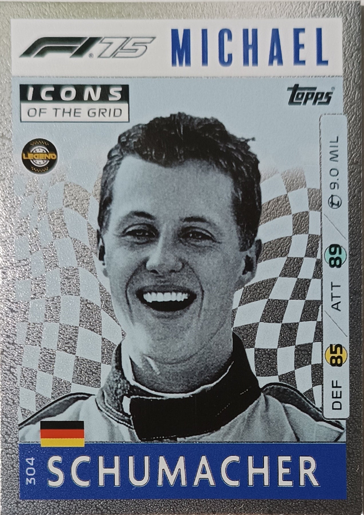 Icons of the Grid Michael Schumacher Topps Turbo Attax