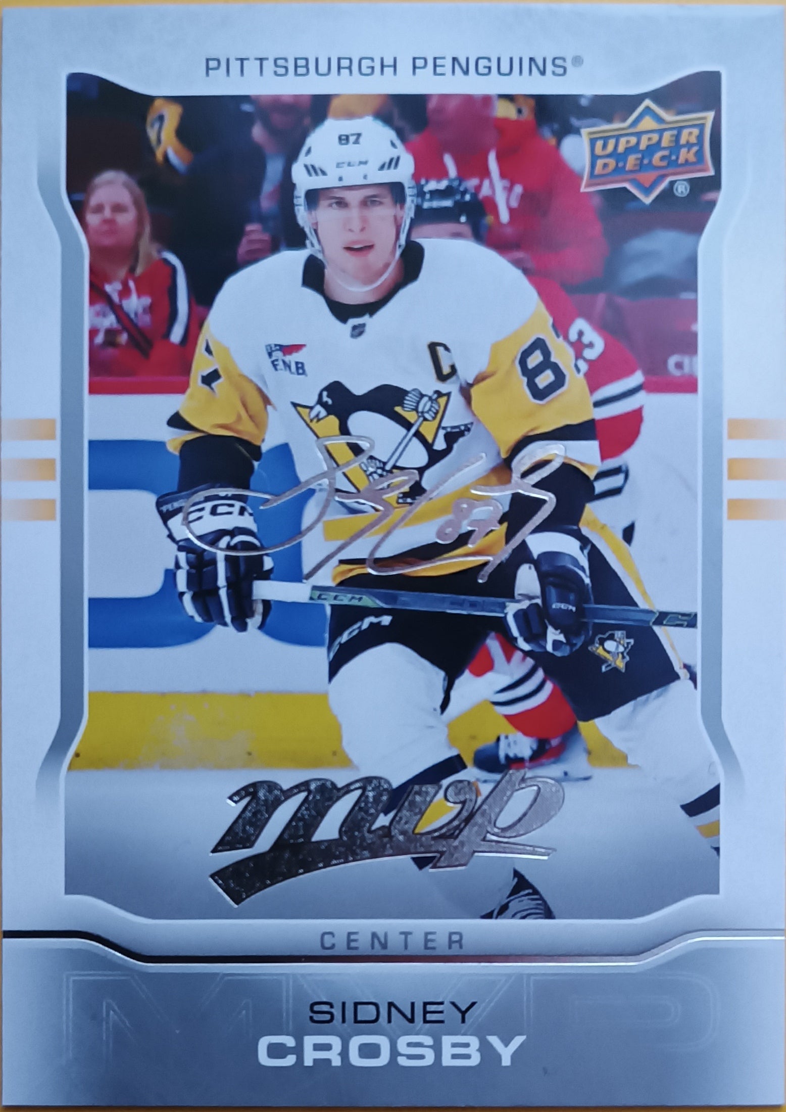 Insertní karta Sidney Crosby 24-25 MVP 10th Anniversary Upper Deck