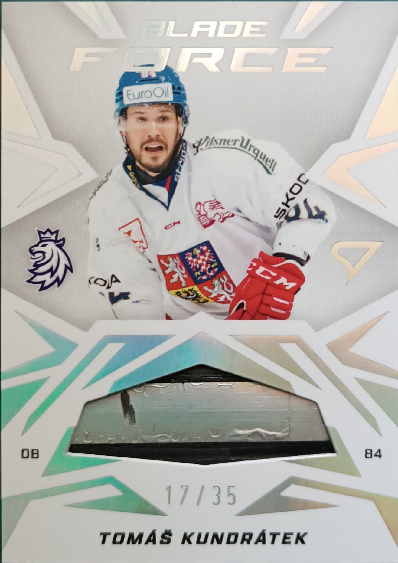 Limitovaná karta Tomáš Kundrátek Blade Force 17/35 2025 Hokejové Česko SportZoo