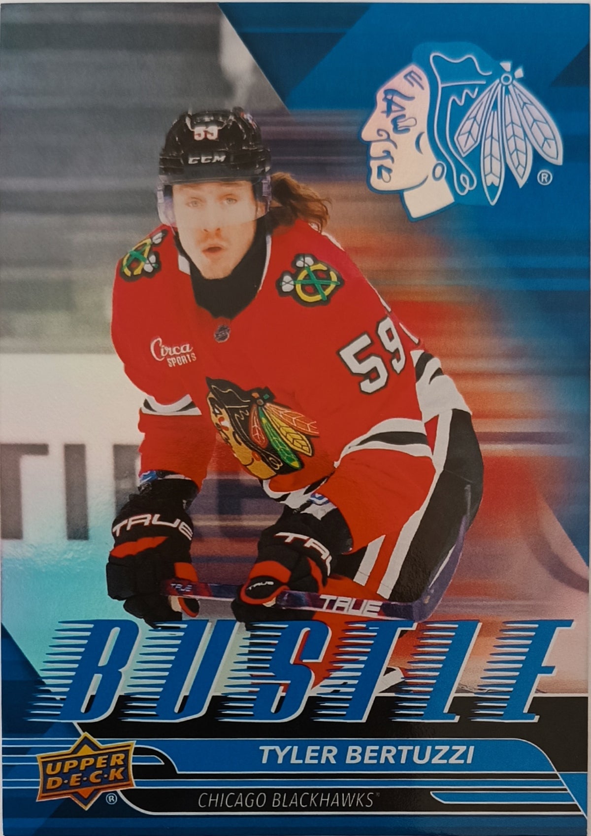 Insertní karta Tyler Bertuzzi 25-26 Series 1 Bustle Upper Deck