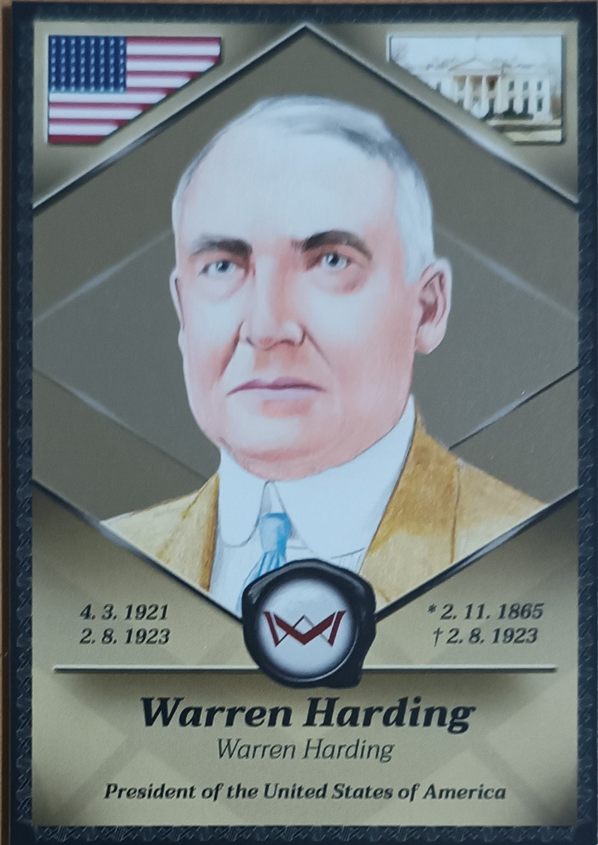 Warren Harding President of the United States of America World's Monarchs 2025 Série 1